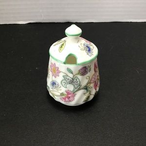 Minton Haddon Hall - Small Lidded Mustard Pot 1980s